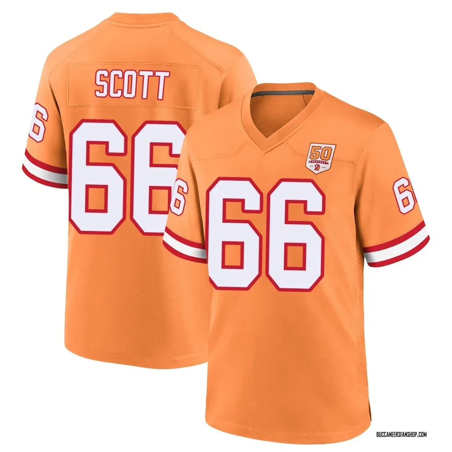 Ben Scott Tampa Bay Buccaneers Youth Game sicle 50th Season Nike Jersey - Cream