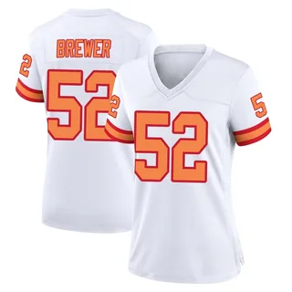 C.J. Brewer Tampa Bay Buccaneers Women's Game '76 Nike Jersey - White