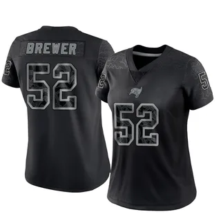 C.J. Brewer Tampa Bay Buccaneers Women's Limited Reflective Nike Jersey - Black