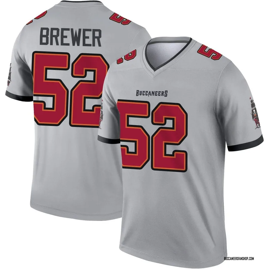 C.J. Brewer Tampa Bay Buccaneers Youth Legend Inverted Nike Jersey - Gray