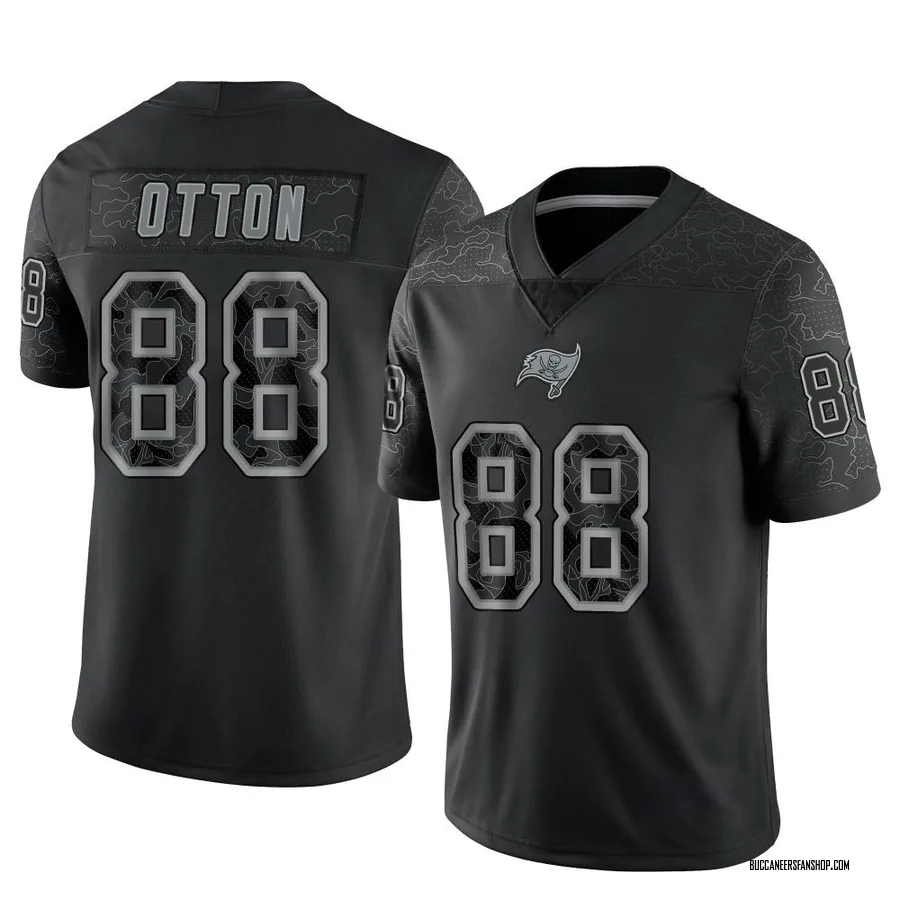 Cade Otton Tampa Bay Buccaneers Men's Limited Reflective Nike Jersey - Black