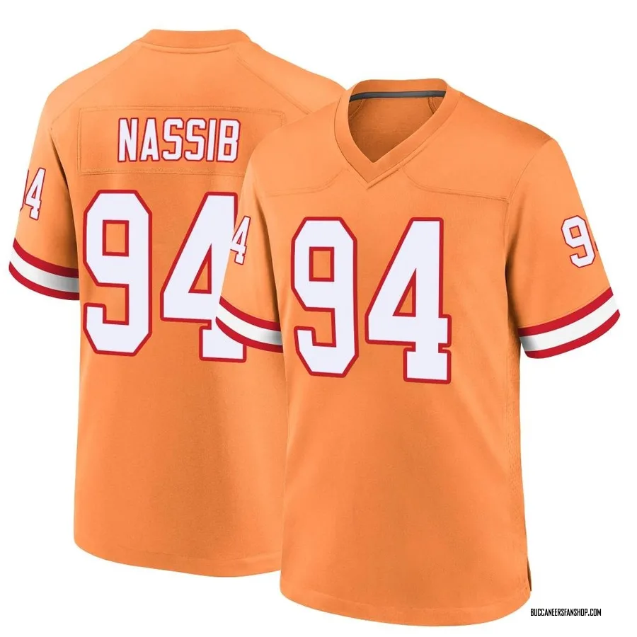 Carl Nassib Tampa Bay Buccaneers Men's Game Throwback Nike Jersey - Orange