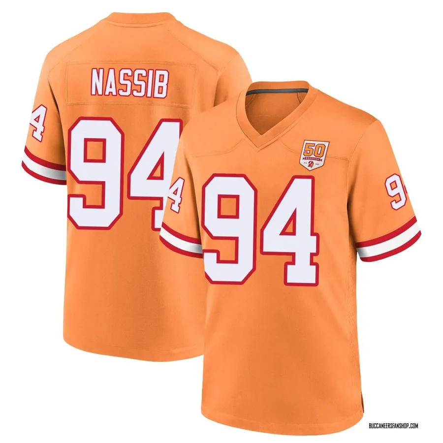 Carl Nassib Tampa Bay Buccaneers Men's Game sicle 50th Season Nike Jersey - Cream