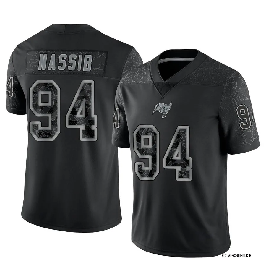 Carl Nassib Tampa Bay Buccaneers Men's Limited Reflective Nike Jersey - Black
