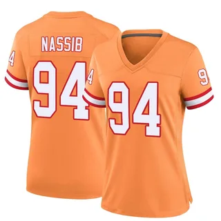 Carl Nassib Tampa Bay Buccaneers Women's Game Throwback Nike Jersey - Orange