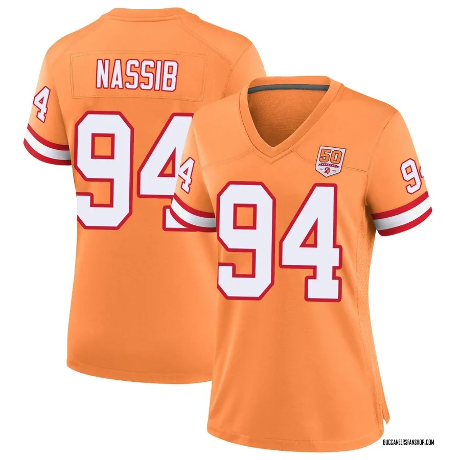 Carl Nassib Tampa Bay Buccaneers Women's Game sicle 50th Season Nike Jersey - Cream