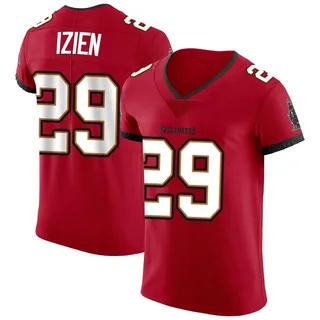 Christian Izien Tampa Bay Buccaneers Men's Elite Vapor Nike Jersey - Red