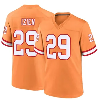 Christian Izien Tampa Bay Buccaneers Men's Game Throwback Jersey - Orange
