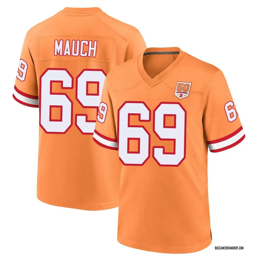 Cody Mauch Tampa Bay Buccaneers Youth Game sicle 50th Season Nike Jersey - Cream