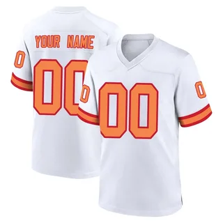 Custom Tampa Bay Buccaneers Men's Game '76 Custom Nike Jersey - White