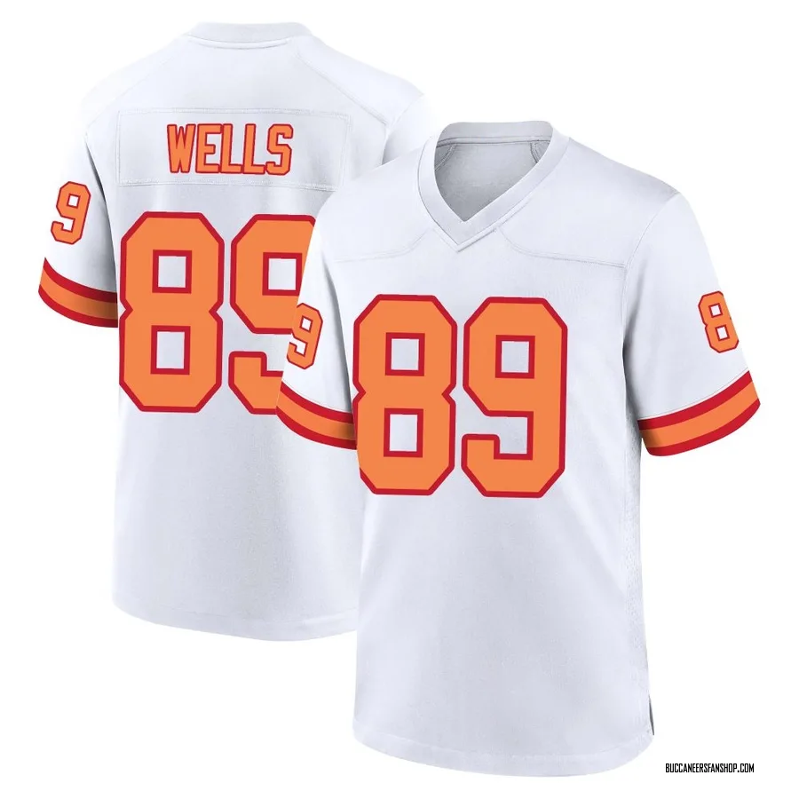 David Wells Tampa Bay Buccaneers Men's Game '76 Nike Jersey - White