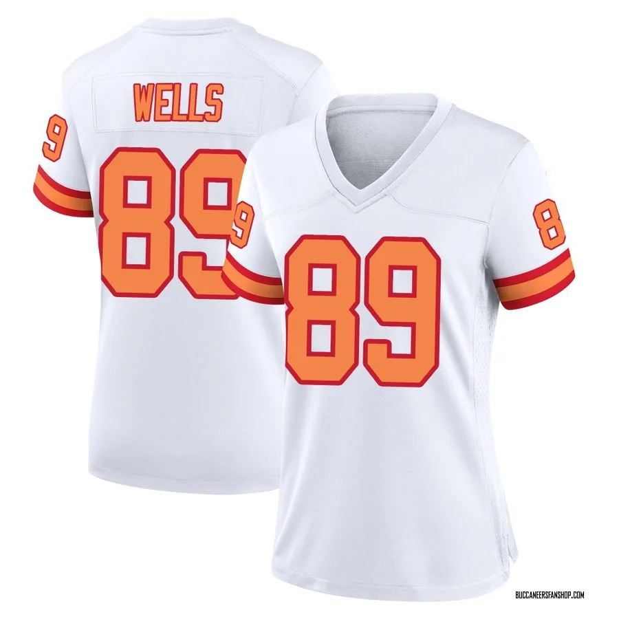 David Wells Tampa Bay Buccaneers Women's Game '76 Nike Jersey - White