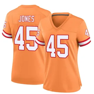 Deion Jones Tampa Bay Buccaneers Women's Game Throwback Nike Jersey - Orange