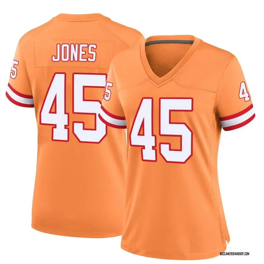 Deion Jones Tampa Bay Buccaneers Women's Game Throwback Nike Jersey - Orange