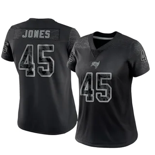 Deion Jones Tampa Bay Buccaneers Women's Limited Reflective Nike Jersey - Black