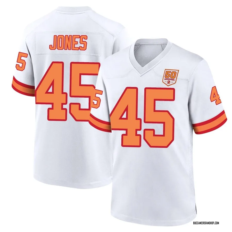 Deion Jones Tampa Bay Buccaneers Youth Game '76 50th Season Nike Jersey - White