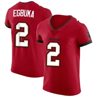 Emeka Egbuka Tampa Bay Buccaneers Men's Elite Vapor Nike Jersey - Red