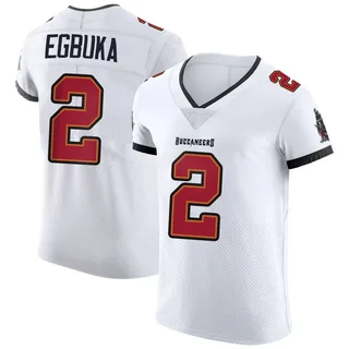 Emeka Egbuka Tampa Bay Buccaneers Men's Elite Vapor Nike Jersey - White