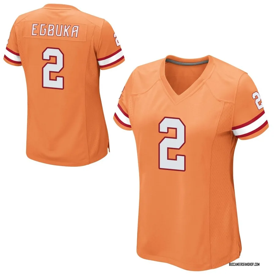 Emeka Egbuka Tampa Bay Buccaneers Women's Game Alternate Nike Jersey - Orange