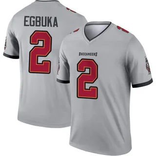 Emeka Egbuka Tampa Bay Buccaneers Youth Legend Inverted Nike Jersey - Gray