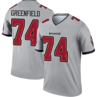 Garret Greenfield Tampa Bay Buccaneers Men's Legend Gray Inverted Nike Jersey - Green