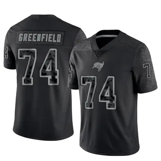 Garret Greenfield Tampa Bay Buccaneers Men's Limited Black Reflective Nike Jersey - Green
