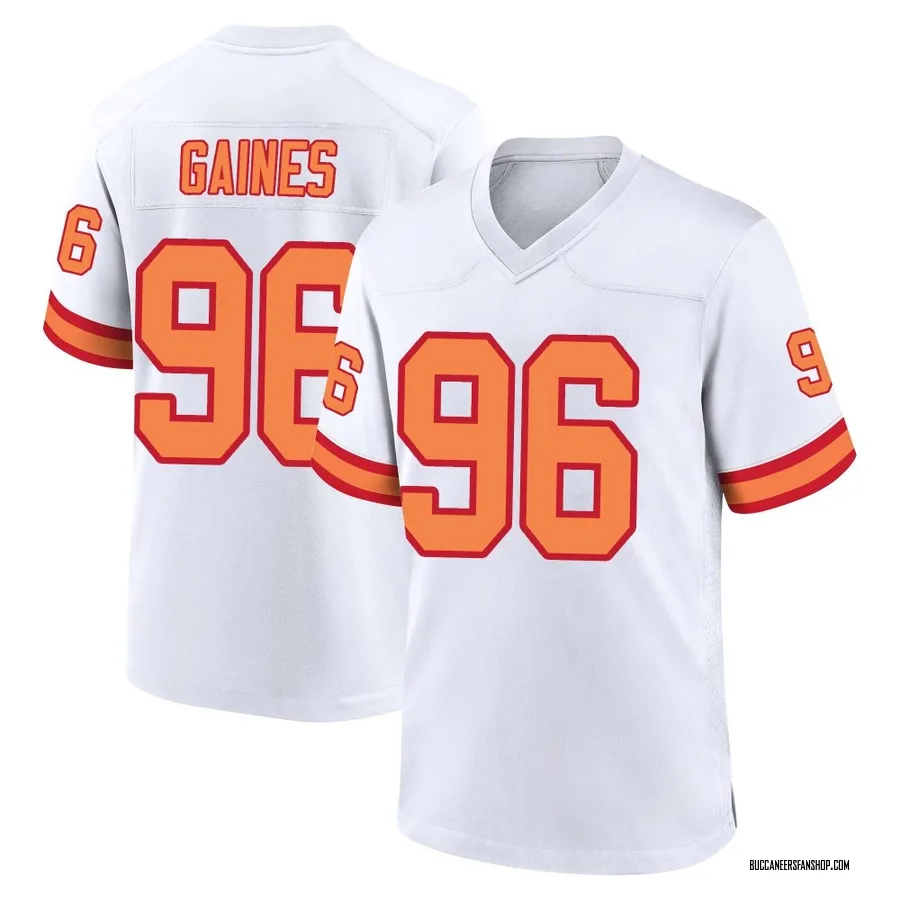 Greg Gaines Tampa Bay Buccaneers Youth Game '76 Nike Jersey - White