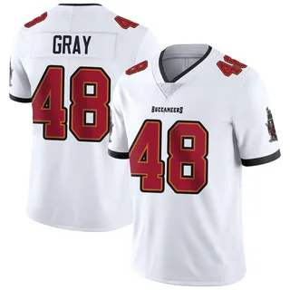 J.T. Gray Tampa Bay Buccaneers Men's Limited Vapor Untouchable Nike Jersey - White