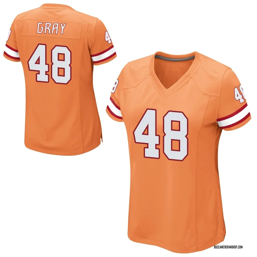 J.T. Gray Tampa Bay Buccaneers Women's Game Alternate Nike Jersey - Orange