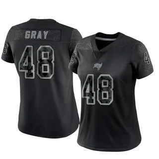 J.T. Gray Tampa Bay Buccaneers Women's Limited Reflective Nike Jersey - Black
