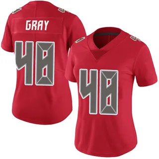 J.T. Gray Tampa Bay Buccaneers Women's Limited Team Color Vapor Untouchable Nike Jersey - Red