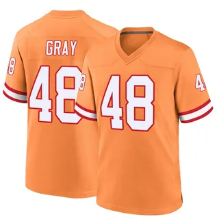J.T. Gray Tampa Bay Buccaneers Youth Game Throwback Nike Jersey - Orange