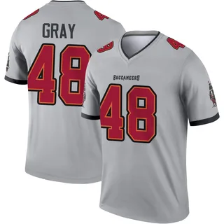 J.T. Gray Tampa Bay Buccaneers Youth Legend Inverted Nike Jersey - Gray