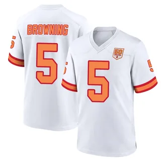 Jack Browning Tampa Bay Buccaneers Youth Game '76 50th Season Nike Jersey - White