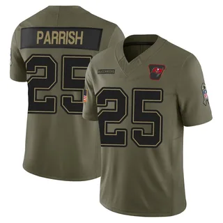 Jacob Parrish Tampa Bay Buccaneers Men's Limited 2025 Salute to Service Nike Jersey - Olive