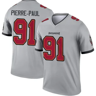 Jason Pierre-Paul Tampa Bay Buccaneers Men's Legend Inverted Nike Jersey - Gray