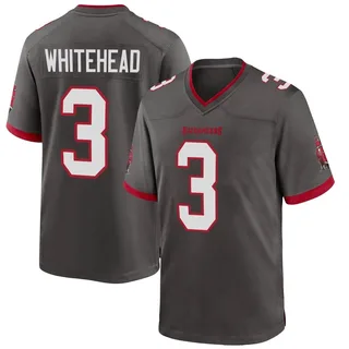 Jordan Whitehead Tampa Bay Buccaneers Men's Game Pewter Alternate Nike Jersey - White