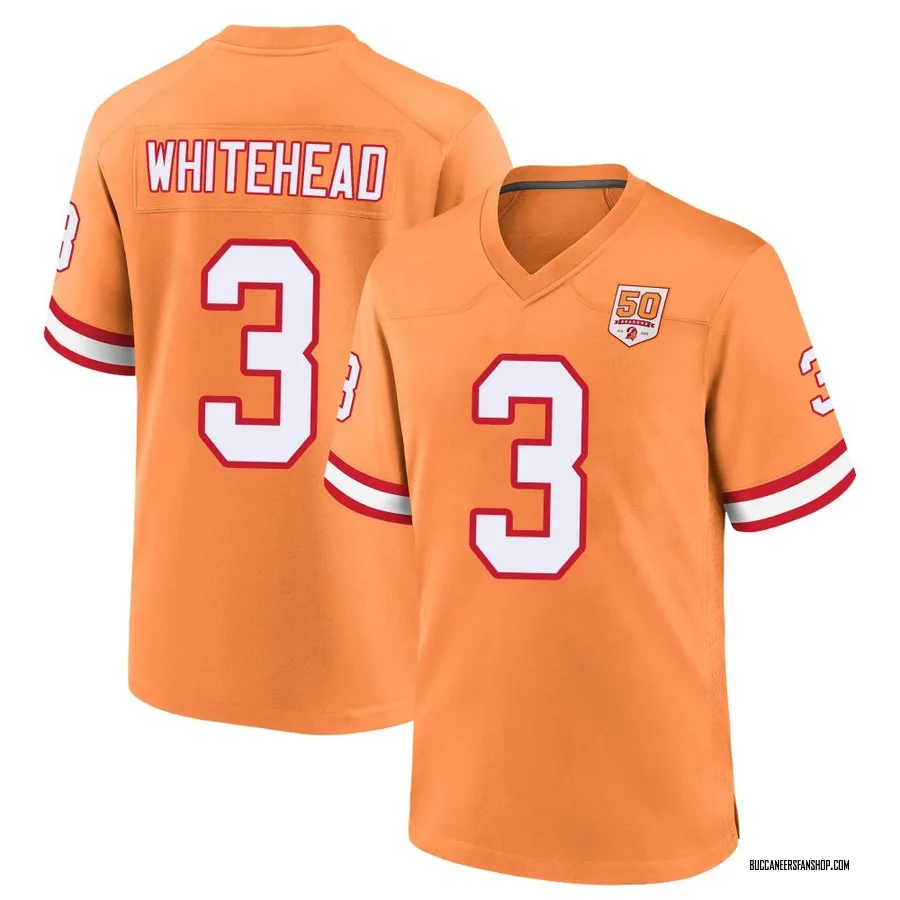 Jordan Whitehead Tampa Bay Buccaneers Youth Game Creamsicle 50th Season Nike Jersey - White