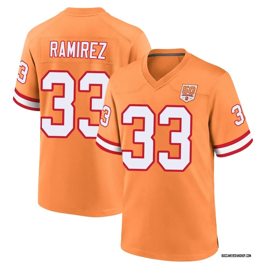 Jose Ramirez Tampa Bay Buccaneers Youth Game sicle 50th Season Nike Jersey - Cream