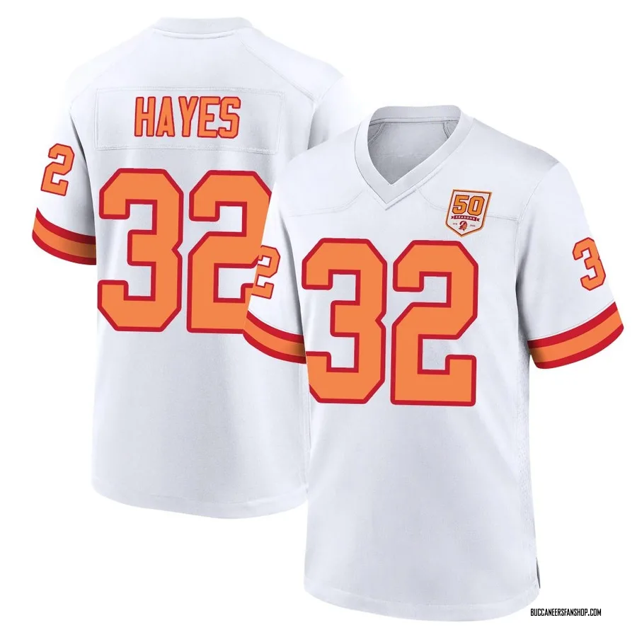 Josh Hayes Tampa Bay Buccaneers Men's Game '76 50th Season Nike Jersey - White