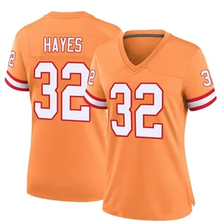 Josh Hayes Tampa Bay Buccaneers Women's Game Throwback Nike Jersey - Orange