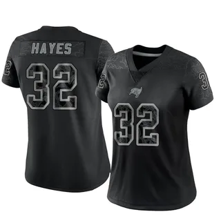 Josh Hayes Tampa Bay Buccaneers Women's Limited Reflective Nike Jersey - Black