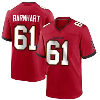 Karsen Barnhart Tampa Bay Buccaneers Men's Game Team Color Nike Jersey - Red