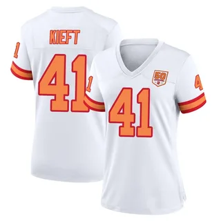 Ko Kieft Tampa Bay Buccaneers Women's Game '76 50th Season Nike Jersey - White