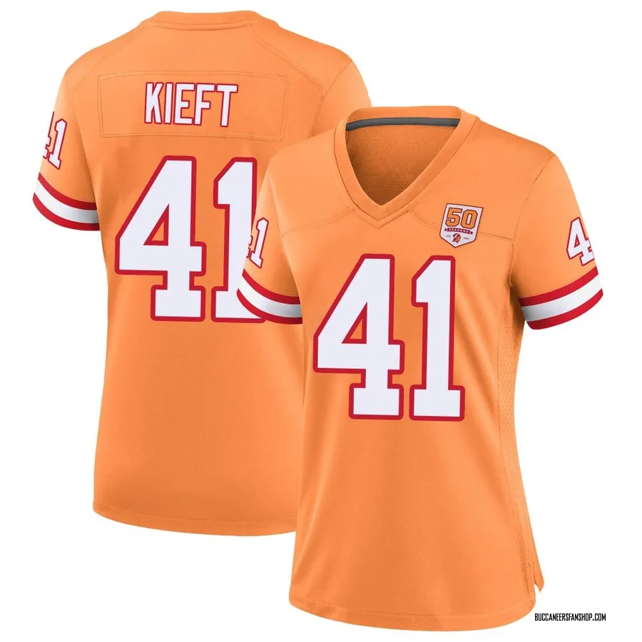 Ko Kieft Tampa Bay Buccaneers Women's Game sicle 50th Season Nike Jersey - Cream