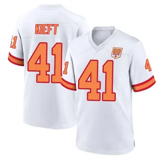 Ko Kieft Tampa Bay Buccaneers Youth Game '76 50th Season Nike Jersey - White