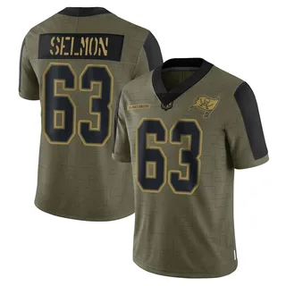 Lee Roy Selmon Tampa Bay Buccaneers Men's Limited 2021 Salute To Service Jersey - Olive