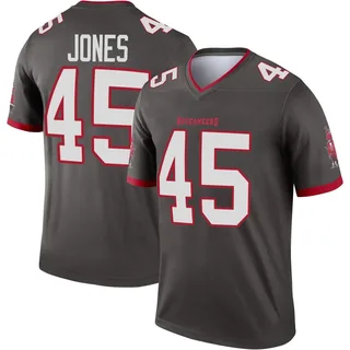 Men's Deion Jones Tampa Bay Buccaneers Men's Legend Pewter Alternate Nike Jersey