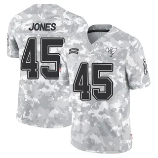 Men's Deion Jones Tampa Bay Buccaneers Men's Limited Arctic Camo 2024 Salute to Service Nike Jersey