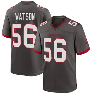 Men's Desmond Watson Tampa Bay Buccaneers Men's Game Pewter Alternate Nike Jersey